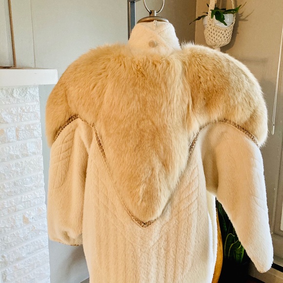 Rare Vintage Norma Lepofski Alpaca Wool & Fur Coat - Picture 8 of 16